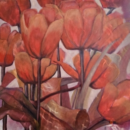 Tulips in Holland RED