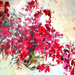 Bloemencomposite - semi abstract Nr.36