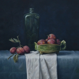 Kelderfles en pruimen