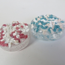 Beschuit met muisjes van glas