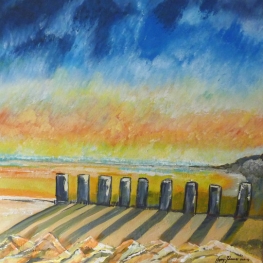 strekdam bij Noordzeestrand