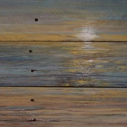 Zonsondergang met boten