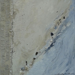 Sporen in het zand.