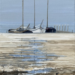 Skûtsjes op het Wad