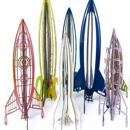 Raketten van karton en drukinkt