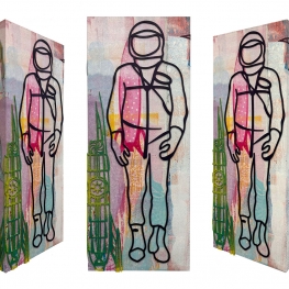 17 Groene raket met astronaut