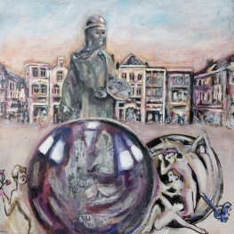 Jheronimus Bosch op de Bossche  markt MARQUA 1207 € 425