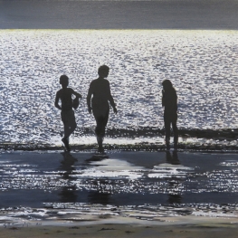 Backlighting on the surf.