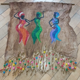 Wandkleed met danseressen