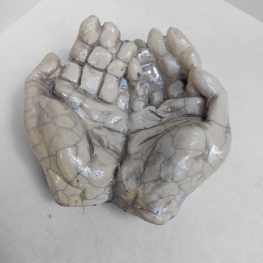 Handen Raku gestookt