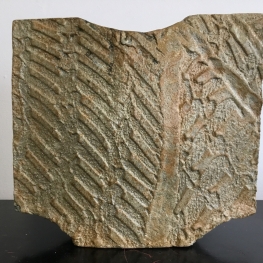 Flat vase with texture #1