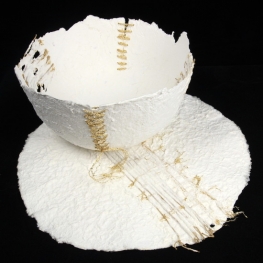 Schaal met gouddraad