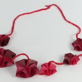 Ketting origami rood klein