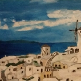 Grieks stadje aan zee