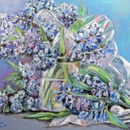 Hyacinten in cellofaan
