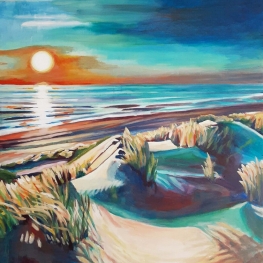 Duinpan aan de Zeeuwse kust