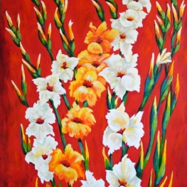 BOTANIA 16 acryl 80x100 cm