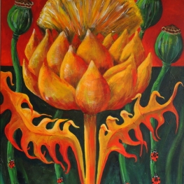 BOTANIA 13 acryl 70x80 cm