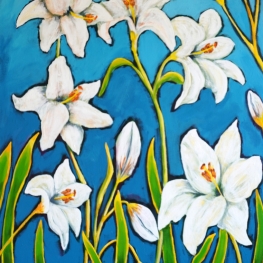 BOTANIA 18  acryl  70x100 cm.