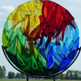 kleurrijk groot, de 4 elementen verbeeldend