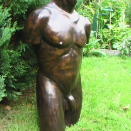 Bronzen torso staande man