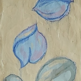 Keramische tegel bloemblaadjes Vergeet-me-nietje