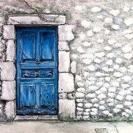 Achter de blauwe deur