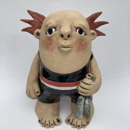 Little man with fish 