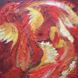 Ik sla mijn vleugels uit