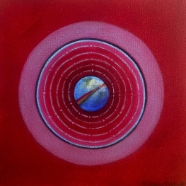 Trompe l'Oeuil met regenboog