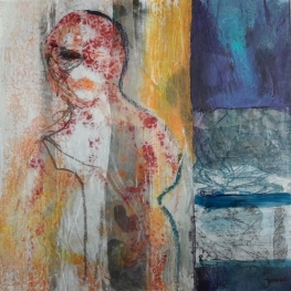 19-22 vrouw, stukje realistische afdruk