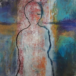 19-23 vrouw zwarte lijn