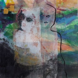 19-34 2 vrouwen 2 oranje vlakjes