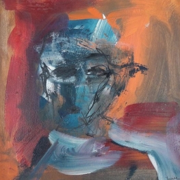 18-8 vrouw rood-blauw-oranje