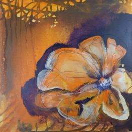 groeivorm open bloem oranje