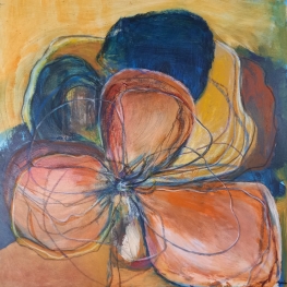 bloeivorm gekleurde bloem