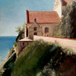 Kerkje op Stevns Klint, Denemarken