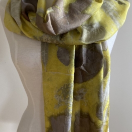 Habotai gele zijden sjaal