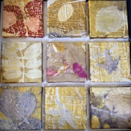 Zijden schilderijtjes