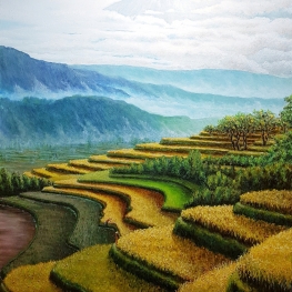 Gunung Sumbing dari Kaloran, Magelang 