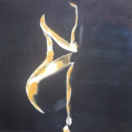 eenzijdig belicht, dame (tweeluik met heer)