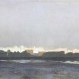 skyline Nijmegen ochtend