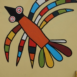 De kleurige vogel