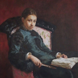 Vera Sjevtsova (later Vera Repina 1854-1918) – kopie naar Ilya Repin (1878)
