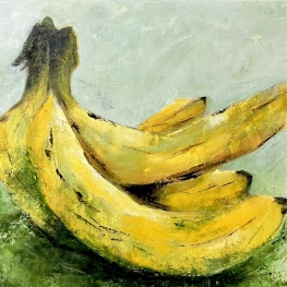 Bananen in bijpassende lijst