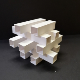 Abstract geometric sculpture P8.4