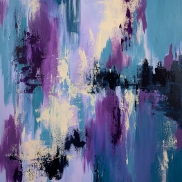 Blue and purple clowds