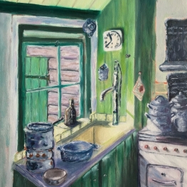 Ouderwets Keuken interieur 