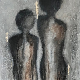 Mixed media materie schilderij [54]