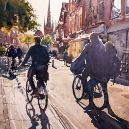 Fietsend door de Rijnstraat